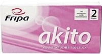 Fripa Kosmetiktuch akito 6011107 21x20cm 2-lagig wei&szlig; 100 St./Pack. 446211701