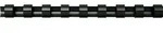 Fellowes Plastikbinder&uuml;cken 5348504 DIN A4 25mm schwarz 50 St./Pack.