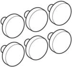 Geberit GE Set Puffer f&uuml;r WC-Deckel (6 St&uuml;ck) Emani by Citterio und Era