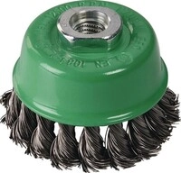Tecwerk Topfb&uuml;rste D.100mm Drahtst&auml;rke 0,5mm VA 8500min-&sup1;