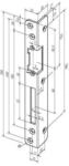 Assa Abloy Sicherh.-Winkelschlie&szlig;bl.069 S.3mm STA wei&szlig; DIN L Assa Abloy effeff