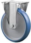 Bs Rollen Bockrolle D.80mm Trgf.100kg Polyurethan,blau Platte L104xB80mm
