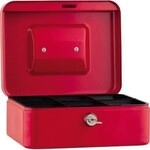 Neutralware Geldkassette 20x9x16cm 6F&auml;cher rot 178039130