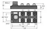 Turck Aktuator-/Sensor-Verteiler TB-6M12-5-CS19T 6611921