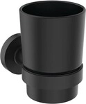 Ideal Standard IS Zahnputzbecher IOM schwarzes satiniertes Glas Silk Black