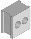 10 Stk. Icotek Verschraubung QT 2/6 grau 42572