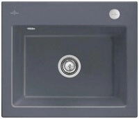 Villeroy & Boch VB Einbausp&uuml;le Subway 60 S 330902 600x510mm Rechteck Graphite