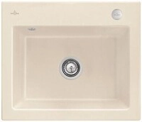 Villeroy & Boch VB Einbausp&uuml;le Subway 60 S 330902 600x510mm Rechteck Ivory