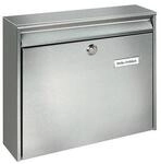 Burg-w&Auml;chter Briefkasten Borkum 3877 Ni H.322mm B.362mm T.100mm VA DIN C4 20200