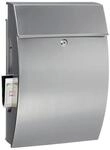 Burg-w&Auml;chter Briefkasten Hamburg 3815 Ni H.478mm B.322mm T.152mm DIN C4 38130