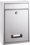 Alco Briefk&auml;sten silber mit Sich- fenster und Namenshalter 887469600