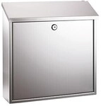 Alco Briefk&auml;sten edelstahl Abdeck ung oben 36x36x10cm ROSTFREI 887156295