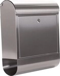 Rottner Briefkasten Rondello H.435mm B.385mm T.140mm grau VA DIN C4 T05865