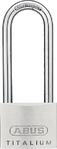 Abus Zylindervorhangschloss 64TI/50HB80 gl Schlossk&ouml;rper-B.50mm Titalium