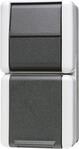 Jung Schalter-Steckdosen-Kombi. 876 W 876W