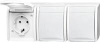 Busch-Jaeger SCHUKO-Dreifachsteckdose 2300/3 EW-54 2CKA002084A0712