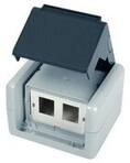 Teleg&auml;rtner AP-Geh&auml;u. IP44,75x86x58,gr 100021370