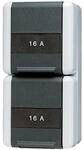 Jung SCHUKO-Steckdose 2-fach 822 NAW 822NAW