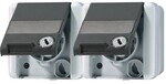 Jung SCHUKO-Steckdose 2-fach 8220 NAWSL 8220NAWSL