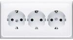 Jung KK-SCHUKO-Steckdose 3-fach CD 523 WW CD523WW