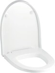 Geberit GE Flow WC-Sitz, wei&szlig; Scharniere verchromt mit Absenkautomatik