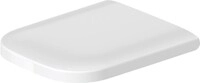 Duravit DU WC-Sitz Happy D.2 mit SoftClose Schar niere edelstahl, wei&szlig;