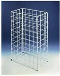 Cws Gro&szlig;raumpapierkorb Stahldraht 60 l, HxBxT 620x410x270, wei&szlig; 903102X