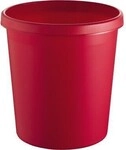 Helit Papierkorb H6105825 18l rund Kunststoff rot 170048830