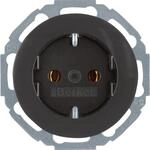 Berker SCHUKO-Steckdose sw/gl 47452045