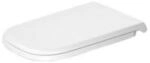 Duravit DU WC-Sitz D-Code ohne SoftClose Scharni ere edelstahl, lang, wei&szlig;
