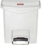 Rubbermaid Tretabfalleimer Slim Jim 1883554 Kunststoff 15l wei&szlig; 435007201