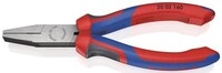 Knipex Flachzange Gesamt-L.160mm Kopf pol.schwarz atram.Comfort-Griff 20 02 160