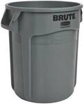 Rubbermaid Mehrzwecktonne grau 76l PE Au&szlig;en-&Oslash;495xH581mm FG262000GRAY