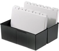 Han Karteikasten 975-13 DIN A5 quer max. 450Karten PS schwarz 141250390