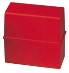 Han Karteikasten 976-17 DIN A6 quer max. 400Karten PS rot 141250230