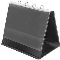 Veloflex Tischflipchart 4132280 DIN A3 quer 4Ringe 10H&uuml;llen schwarz 155022890