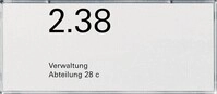 Gira Orientier.-schild 2f.1083 107200