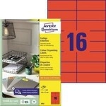 Avery Zweckform Universaletikett 3452 105x37mm rot 1600 St./Pack. 129232330