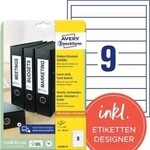 Avery Zweckform Einsteckr&uuml;cken- schild C32266-25 wei&szlig; 225 St./Pack. 120115101