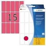 Herma Vielzwecketikett 2416 20x50mm leuchtrot 360 St./Pack. 129203430