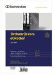 Soennecken Ordneretikett 66309 breit/kurz sk wei&szlig; 400 St./Pack. 129204101