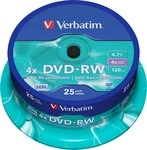 Verbatim DVD-RW 4.7GB/120Min/4x 43639 (VE25)