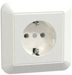 Merten SCHUKO-Steckdose pws/gl MEG2401-1019