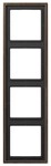 Jung Rahmen 4fach Mess/antik ME 2984 AT ME2984AT