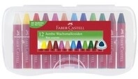 Faber-castell Wachsmalstift Jumbo 120011 farbig sortiert 12 St./Pack. 220000099