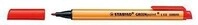 Stabilo Feinschreiber GREENpoint 6088/40 0,8mm rot 303214330