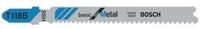 Bosch Stichs&auml;geblatt T 118 B Gesamt-L.92mm Zahnt.1,9 -2,3mm HSS 5 St./Karte
