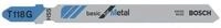 Bosch Stichs&auml;geblatt T 118 G Gesamt-L.92mm Zahnt.0,7mm HSS 5 St./Karte