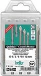 Heller Bohrersatz QuickBit&reg; Ceramik Master 5-tlg.D.4,5,6,8,10mm Schaft 6 kant