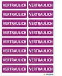 Herma Hinweisetikett 15037 12,5x40mm Vertraulich 320 St./Pack.
